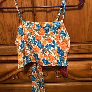 Floral Spaghetti Strap Top